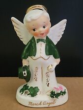 Vintage Napco March Boy Angel of the Month Figurine A1919 Year 1956  picture