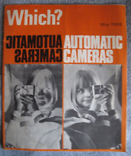 Vintage WHICH MAGAZINE MAY 1968 Automatic Cameras,  Automatic Washing Machine picture