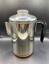 Vintage Pre 1969 Revere Ware Coffee Percolator 1801 Copper Clad Bottom 6-8 Cup picture