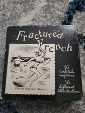 Vintage Fractured French Cocktail Napkins picture
