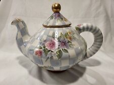 Mackenzie-Childs Vintage Honeymoon Morning Glory Tea Pot 9 Cups picture
