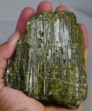 632 GM Rare Find Natural Green Clinozosite EPIDOTE Crystal Specimen Frm Pakistan picture