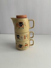 Sanrio Chococat Ceramic Dishware Teapot & Mug Cup Set Of 3 - Rare 2004 picture