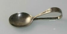 Vintage or antique lullaby sterling baby spoon floral design picture