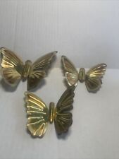 Home Interiors Homco Brass Butterflies, Group Of 3 picture