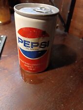 Full Pepsi Can Sweedish Vintage Straight Small Steel Pull Tab 150ml. Pepsi Cola picture
