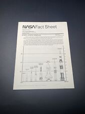 Vintage 1982 NASA Fact Sheet KSC 135-81 Space Launch Vehicles & Major Launch JFK picture