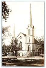 c1910's Congregational Church Amboy Illinois IL RPPC Photo Antique Postcard picture