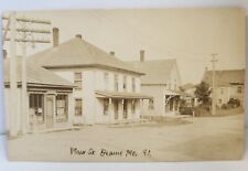 RPPC Blaine Maine Main Street 91 Mars Hill View Newspaper Building Early 1900's picture