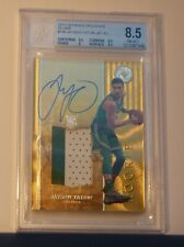 2017-18 RC Jayson Tatum Rookie Patch Car Panini Opulence #146 RPA SN/25 BGS 8.5 picture