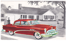 Red 1953 Buick Special Sedan Model 48D St Louis Car Dealership Info Postcard picture