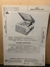 Decca Record Player Model DP-490  ￼-Service Manual- schematics, Parts List picture