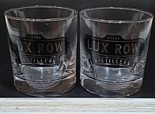 Set Of 2 Lux Row Distillers Bourbon Whiskey Glass Lowball Rocks Glass picture
