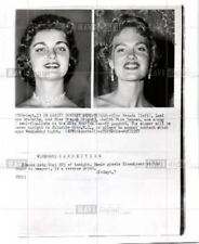 1957 press photo Miss America pageant Oregon Nevada picture