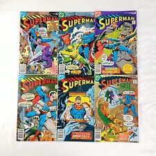 Superman #322 323 324 325 326 327 F+ to VF Lot (1978 DC Comics) Parasite Kobra picture