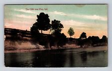 Peru IN-Indiana, Cliffs near Peru, Scenic River Views, Vintage Souvenir Postcard picture