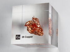 Copper Acrylic Element cube 50x50x50mm Element block - Museum grade picture