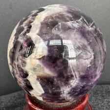 Top Natural Dream Amethyst Sphere Polished Quartz Crystal Ball Healing 497g picture