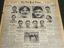 1928 DECEMBER 30 NEW YORK TIMES SPORTS SECTION - RUTH JONES TUNNEY - NT 7122 picture