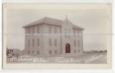 St. Ann's School, Olmitz, Kansas; Barton County history; photo postcard RPPC % picture