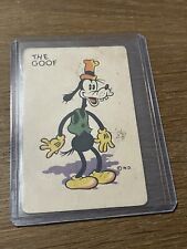 Vintage Whitman Disney The Goof GOOFY Old Maid Card Walt Disney 1935 Rookie Card picture