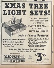 1948 newspaper ad for Christmas Lights - Most Sensational Ever Offered features picture