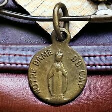 Old Vintage Catholic Virgin Mary Medal Charm Pendant picture
