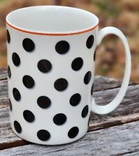 Kate Spade By Lenox “THINGS WE LOVE” Coffee Tea Mug Cup Black White Polka Dots picture