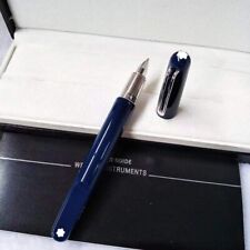 Luxury M Magnet Series Blue+Silver Clip 0.7mm Rollerball Pen NO BOX picture