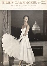 1940’s Julius Garfinkel Fashion PRINT AD Star-dusted White Dress Washington D.C. picture