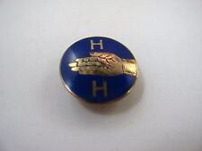 Rare Vintage Collectible Pin: H H Hand Design Blue Enamel  picture