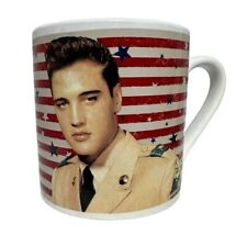 Elvis Signature Product Lg. 16oz Coffee Mug Cup Stars Stripes ELVIS PRESLEY 2017 picture