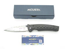 Mcusta Seki Japan MC161D Black Japanese Bushi Sword VG-10 Damascus Folding Knife picture