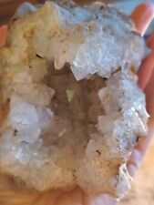  Extra Large Authentic Natural Clear Quartz Crystal Geode.half.7x5