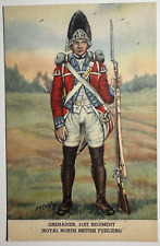 British Soldier Grenadier Royal North British Fusiliers Postcard picture