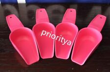 Tupperware Kitchen Tool Gadget Canister Mini Scoop Set of 4 Pink New picture