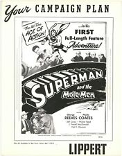 Vintage 1951 Pressbook Superman And The Mole Men Starring George Reeves picture