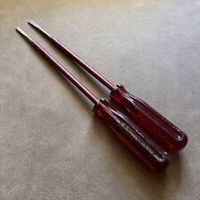 VINTAGE STANLEY INSULATED FLAT HEAD SLOTTED SCREWDRIVERS MADE IN AUSTRALIA picture