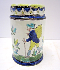 Antique 18th c German Faience Porcelain Beer Stein picture
