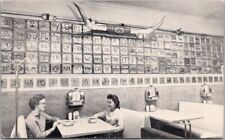 c1950s REDMOND, Oregon Postcard BRAND CAFE Restaurant / Cattle Brands on Wall picture