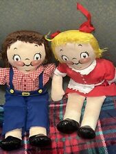 1970s VINTAGE CAMPBELLS SOUP KIDS  15 INCH DOLLS In RED Outfits Made USA Vintage picture