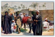 c1910's Egypt, Fair At Kerda Se Egyptian Traditional Dress Antique Postcard picture