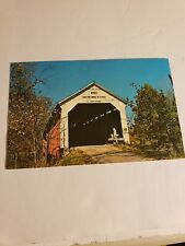 Parke County Indiana Cox Ford Bridge Postcard #58 picture
