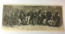 1884 magazine engraving ~ MEMBERS OF THE INDIAN EDUCATION COMMISSION India picture