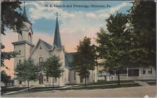 Postcard ME Church and Parsonage Montrose PA  picture