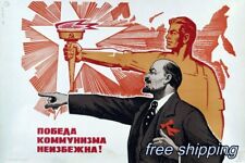 Vintage Russian Communist posters war propaganda reproduction on Canvas paper picture