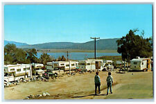 c1950's Trucks, Lake Henshaw Camper Haven, Santa Ysabel, California CA Postcard picture