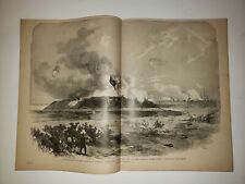 Fort Hatteras Pamlico Sound Commodore Stringham NC 1884 Civil War Sketch Print picture