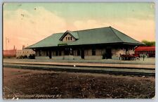 Ogdensburg, New York NY - New York Central Train Depot - Vintage Postcards picture