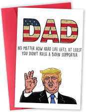 Funny Trump Fathers Day Card for Dad, Humor Trump Father's Day Card Gift from Wi picture